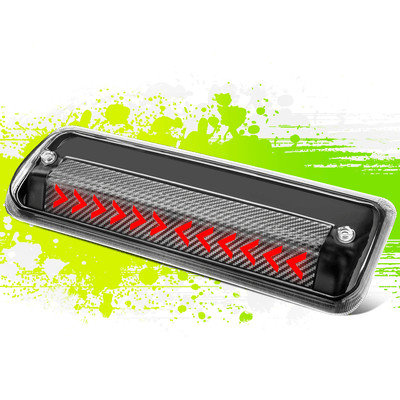 Carbon Sequential Chevron V LED 3rd Brake Light for Explorer Sport Trac Black