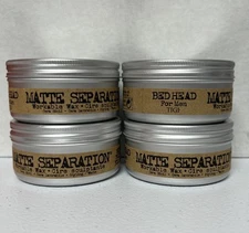 NEW 4x TIGI Bed Head Matte Separation Workable Wax 3oz/85 g