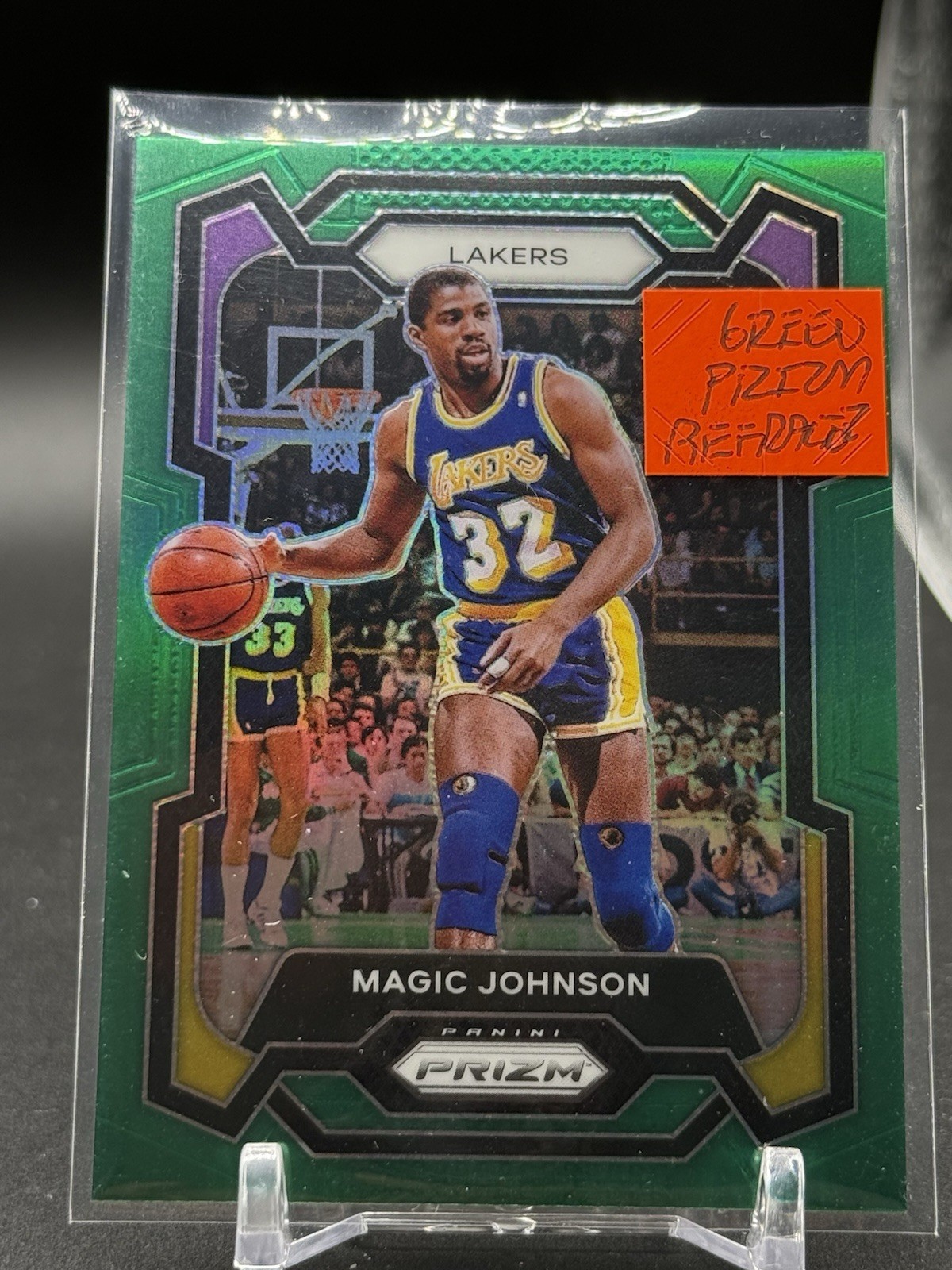 2023-24 Panini Prizm - Magic Johnson #185 Green Prizm