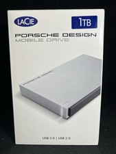 LaCie Porsche Design Mobile Drive 1TB USB-3.0 USB-2.0 External Hard Drive