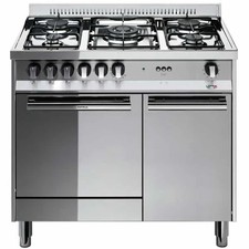 LOFRA M95GC CUCINA 90CM FORNO A GAS 5 FUOCHI VANO RIPOSTIGLIO INOX SPECCHIATO