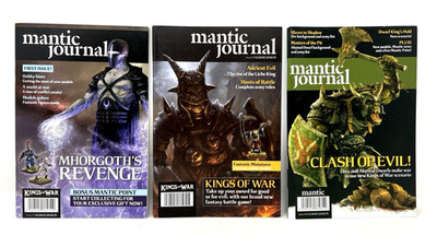 Mantic Journal Magazines - Mhorgoth's Revenge, Kings of War, Clash of Evil!