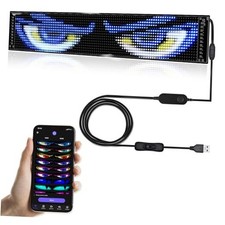 Programmable Devil Eyes for Cars,LED Sign for Car,Bluetooth APP 23"x 5"