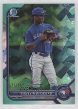 2022 Bowman Sapphire Edition Chrome Prospects Aqua 23/55 Rikelvin De Castro 14ll