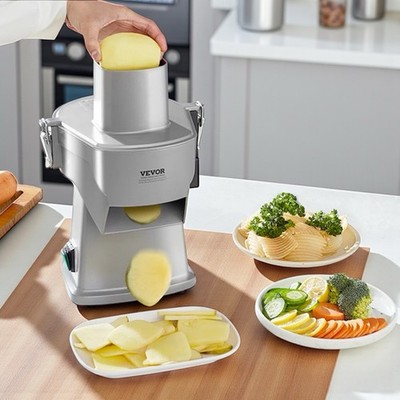 VEVOR Commercial Food/Vegetable Slicer Model GJ817 Gloves, Cleaning Brush READ