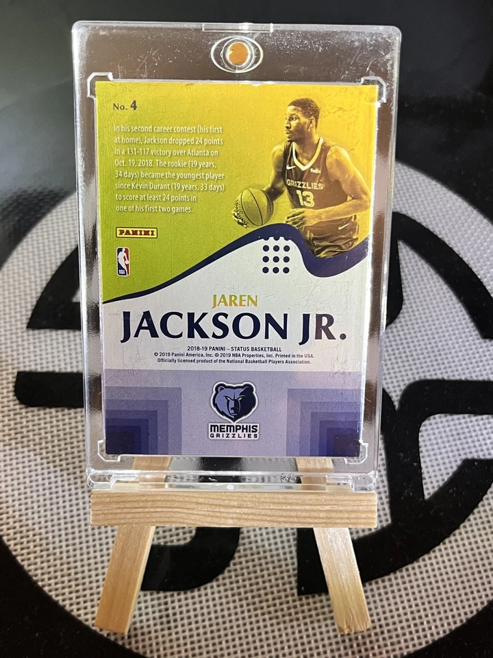 2018-19 Panini Status Rookie Prominence Jaren Jackson Jr. #4 Memphis Grizzlies - Image 2 of 2