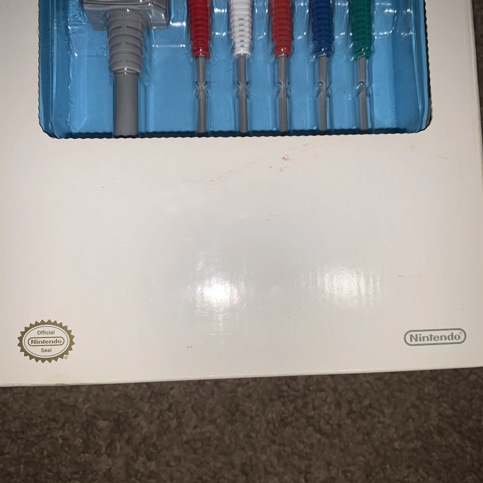 NIB Rare Nintendo Wii OEM Component Video Cables Red/Blue/Green Vintage AV Cords - Image 2 of 4