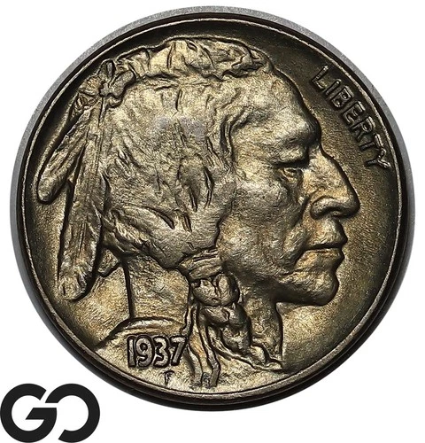 1937 Buffalo Nickel, Gem BU++