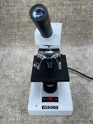 WESCO Edu VU 1000 Microscope WF10X 40X 100X Lighted Student Microscope