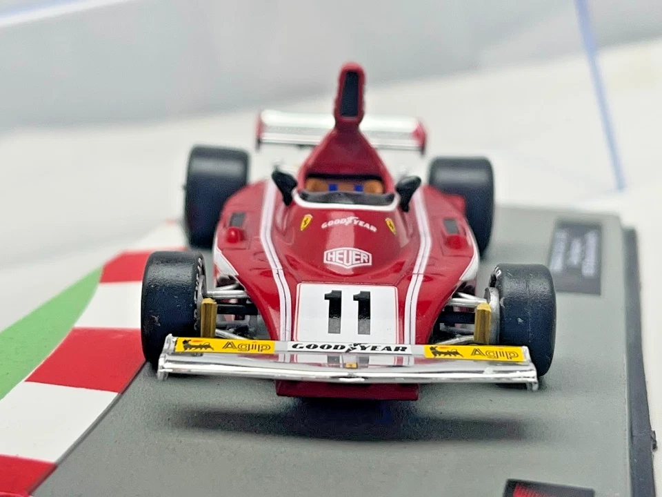 Ferrari 312 B3 Clay Regazzoni 1975 Brasiliano Gp 1/43 Modellino F1 Auto Ixo - Immagine 3 di 4