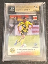 2020-21 Topps Now Debut #4 Jude Bellingham Rookie Card BGS 10 Pristine RC SP. rookie card picture