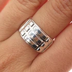 925 Sterling Silver Vintage Atlantis Adjustable Ring Size 7.75