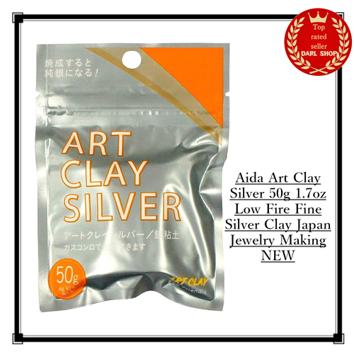 Aida Art Clay Silver 50g 1.7oz Low Fire Fine Silver Clay Japan Jewelry Making - Picture 1 of 6