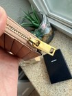 EUC Saint Laurent Cassandre Matelassé Fragments Zipped Card Case Vintage Peach — photo 6