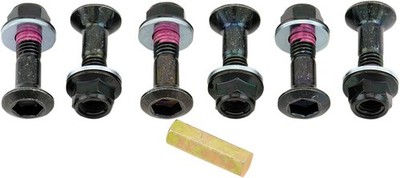 Bolt Motorcycle Hardware Hub-Savers Offroad Sprocket Bolt Kit 8mm x 25mm Black