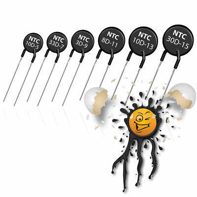 2 x MF72 NTC Thermistor Einschaltstrom Begrenzer Current Limiter 1.5D-50D D5-D20