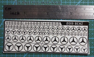 1/18 1/12 1/24 1/43 chrome(metal) decals benchi (black) 2019