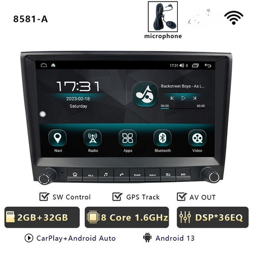 CHSTEK Car Radio Navigation Black for Porsche Cayman 911 987 Boxster 997 Carplay - Picture 7 of 11
