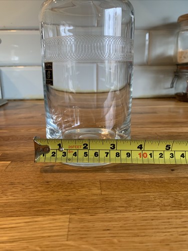 Olympic Hand made Czech Glass Decanter. Original Sticker. Excellent Condition. - Picture 14 of 16