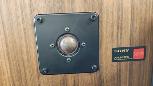 Sony APM-22ES MK2 Vintage Speakers Square Drivers Working Well Sony ES See Video - Picture 7 of 22