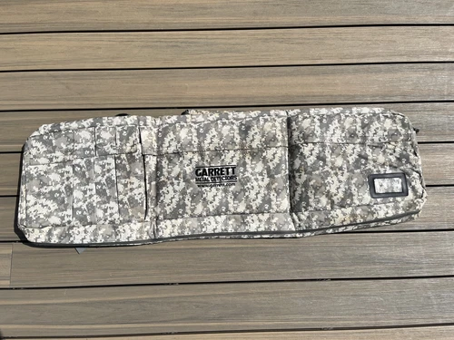 Garrett Metal Detector camouflage heavily padded bag - Hardly Used