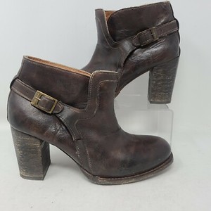 Bed Stu Botas Para Mujer Tipo Bota De Cuero Marrón Hebilla Tacón Zapatos  Talla 8.5 | eBay