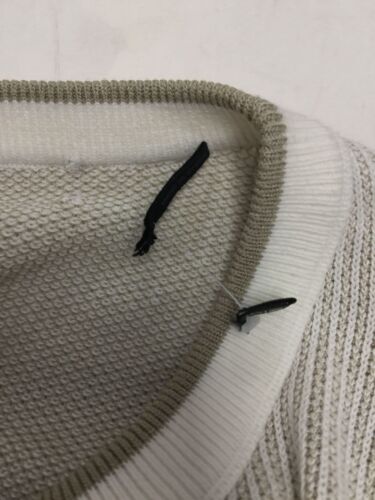 Rag & Bone Men's Beige Harvey Striped Crewneck Sweater Size M - Picture 3 of 7