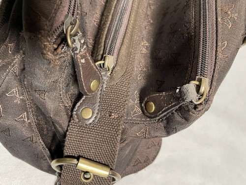 Thomas Burberry by Burberry Brown Canvas Bag Tote Small / medium SEE PICS READ - Picture 4 of 12