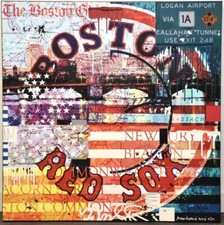 Mixed Media Boston painting by Mark Andrew Allen