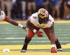 Byron Cowart Signed Maryland Terrapins 8x10 Photo JSA