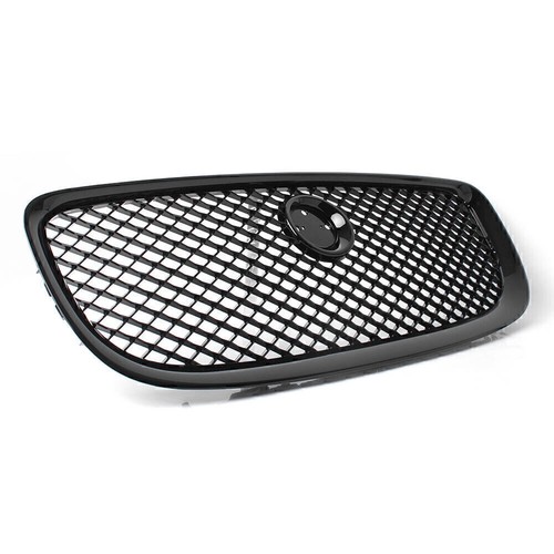 Car Upper Center Grille Mesh For Jaguar XJ 2010 2011 2012 2013 2014 2015 Black - Picture 6 of 8