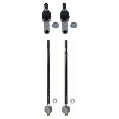 Lemforder Front Inner and Outer Steering Tie Rod End Kit For Dodge Mercedes