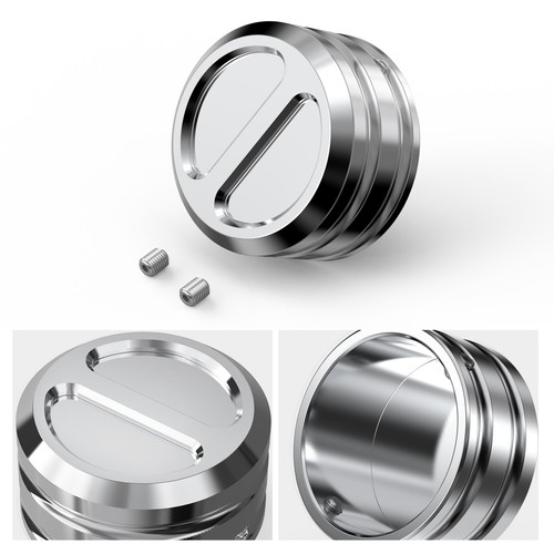 Pair Front Upper Fork Stem Nut Cover For Harley Street Bob FXBBS 114 2021-2024 - Bild 5 von 8