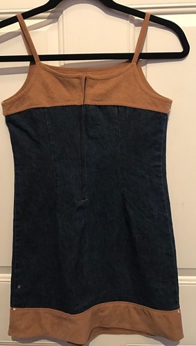 GIRLS DENIM DRESS Jumper BY AMY BYER Size 10 Cute Western Detailing Chest 28 - Picture 2 of 9