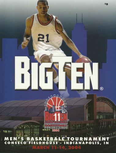 2002 or 2004 Big 10 Basketball Tournament Program SMR21 Choice of 2 with ticket - Picture 5 of 5