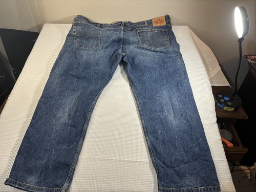 Levi's 502 Jeans Mens Size 46x30* Blue Dark Wash Denim Pockets Pre-owned - Picture 3 of 6