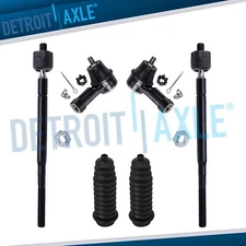 Front Inner Outer Tie Rod w/ Boots for Stratus Sebring Mitsubishi Galant Eclipse