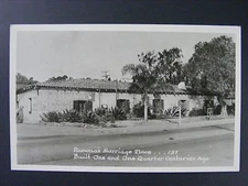 Ramonas Marriage Place San Diego California Real Photo Postcard RPPC 1930-50 Vtg