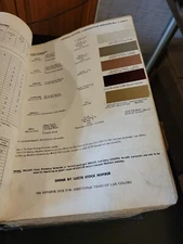 1962 DULUX GENERAL MOTORS CORVETTE BUICK PONTIAC PAINT CHIP SWATCH SHEET