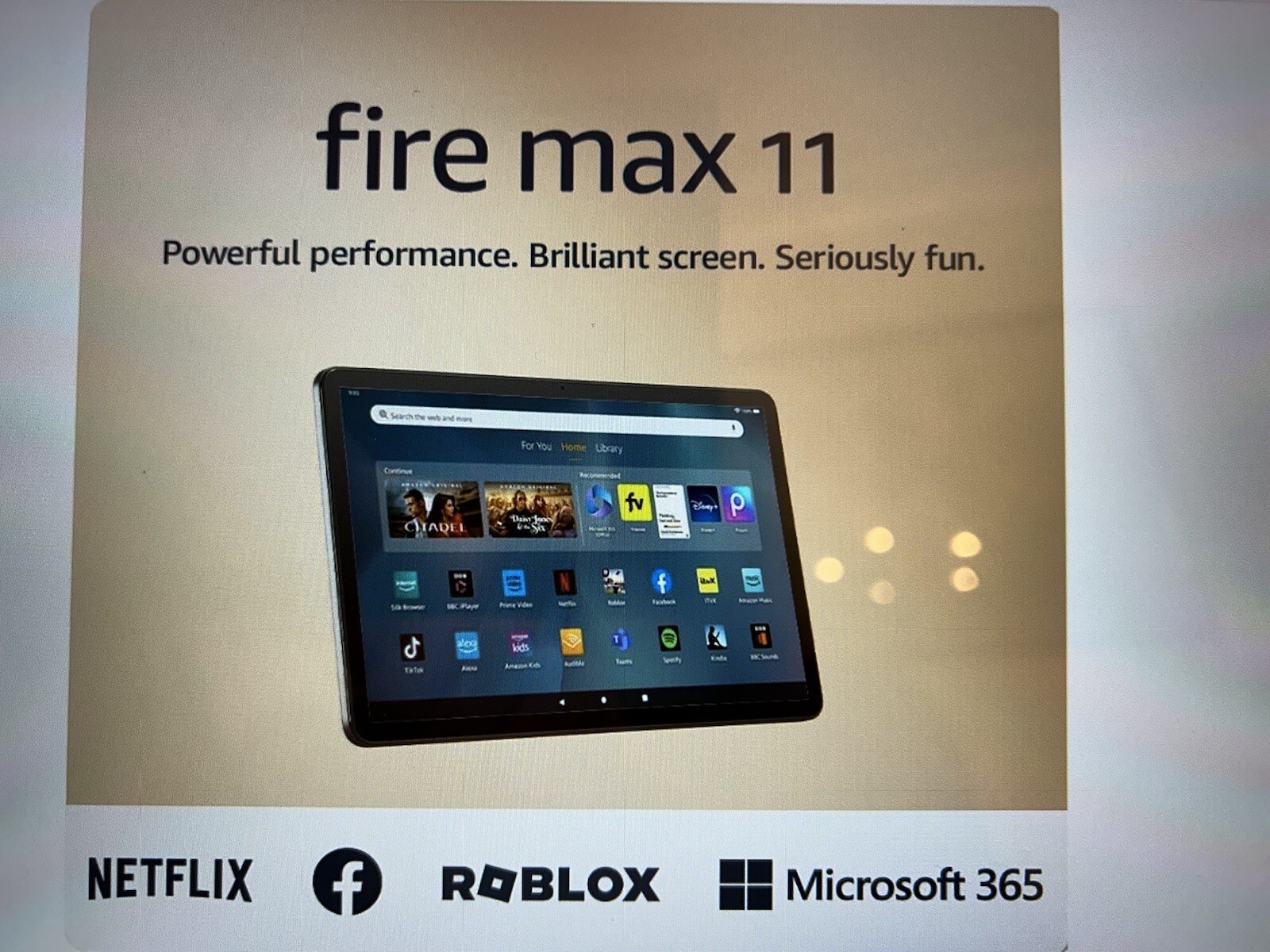 Amazon Fire Max 11 Tablet, 128gb Vivid 11" 2K display, 4 GB RAM. RRP £
