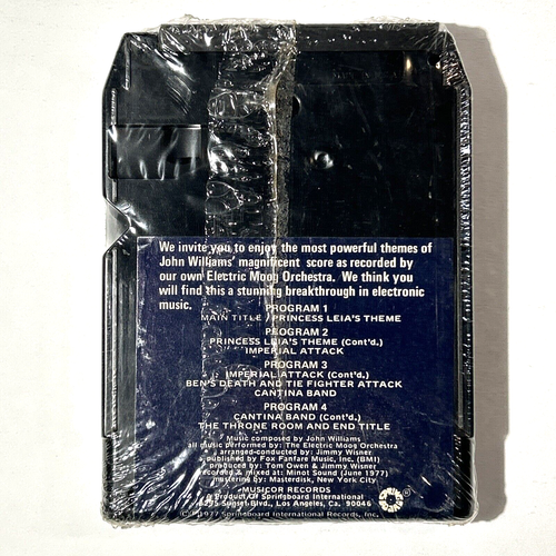 1977 Rare Sealed 8-Track Music from Star Wars By The Electric Moog Orchestra - Imagen 3 de 7