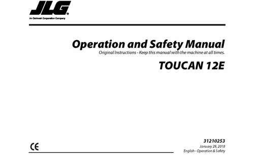JLG Toucan Vertical Lifts OWNERS PARTS SERVICE Manuals Schematics - MANY MODELS - Picture 107 of 247