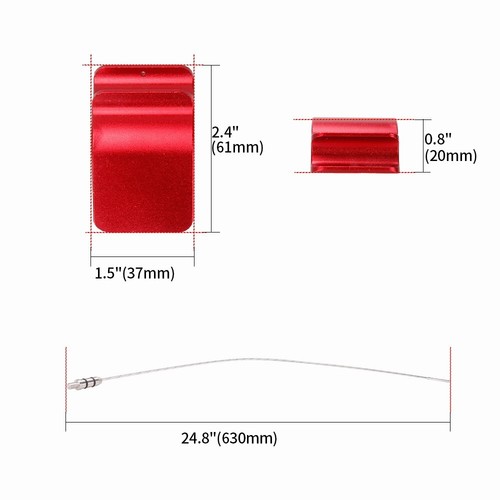 RED Aluminum Billet Oil Dipstick For Honda K24 K-Series Dip Stick - Picture 3 of 8