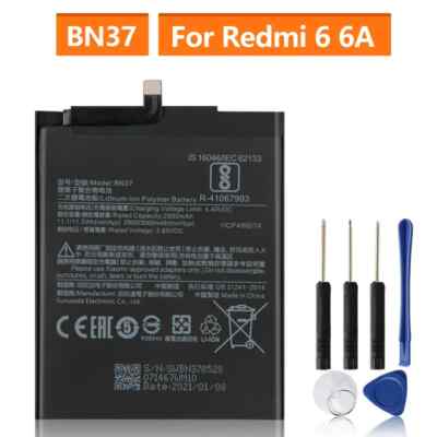 New Phone Battery BN37 For Xiaomi Mi Redmi6 Redmi 6 Redmi 6A Redrice 6 3000mAh