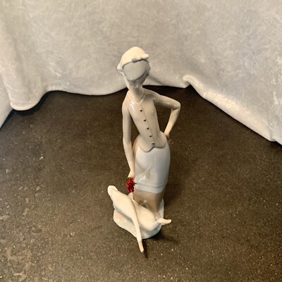 Lladro figurine girl with 2 geese | eBay