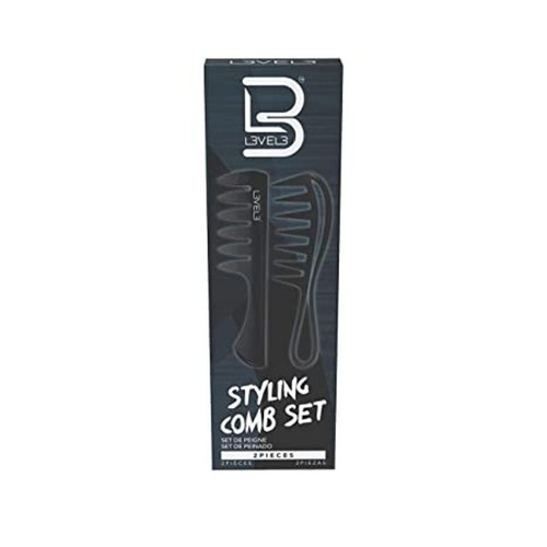 Level 3 Styling Comb Set Professional Salon Look Lightweight and Ergonomic 2pc - Picture 2 of 4