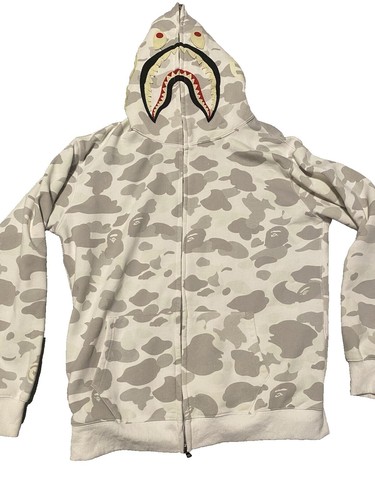 BAPE Psyche camo shark full zip hoodie STA camo A Bathing