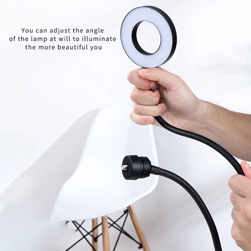 Office Student Selfie Fill Lamp Desk Light for Video Calls LED Beauty - Photo 5 sur 12
