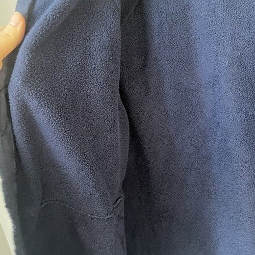 DSG DICKS SPORTING GOODS Fuzzy Navy Lined Women’s Sz M Full Zip Up Sweatshirt - Picture 4 of 6