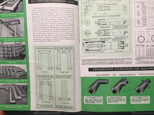 Vtg Ric-WiL Co Trade Catalog Insulated Pipe Conduit Systems 1944? Asbestos - Picture 2 of 5